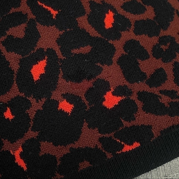 A.L.C Ellwood Leopard Print Pencil Wool Skirt S - Picture 8 of 9